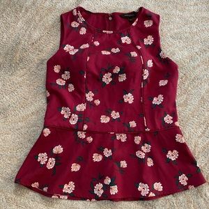 Banana Republic Sleeveless Peplum Top Size 6 EUC